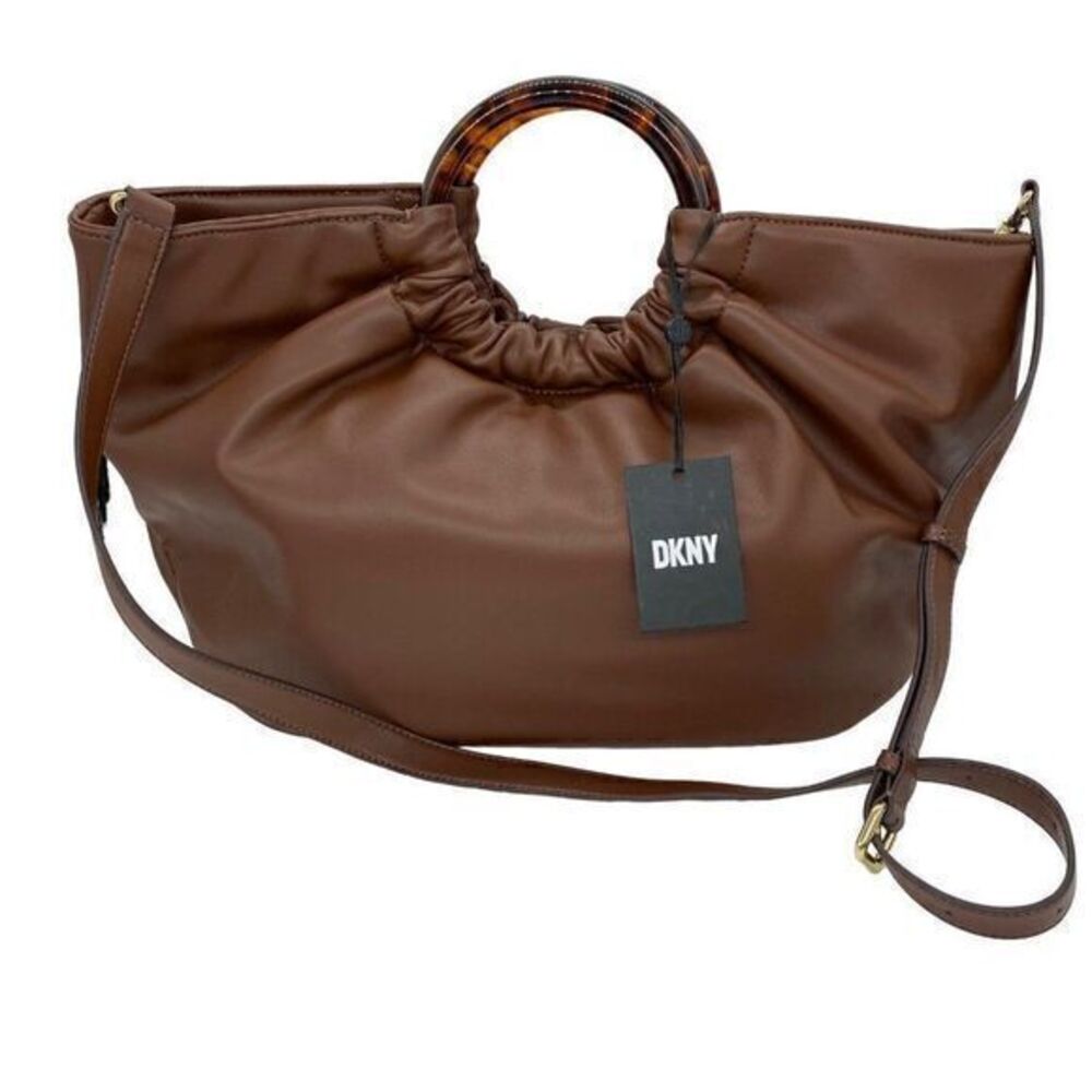 DKNY Eden Ruched Large Tote Top Handle Bag